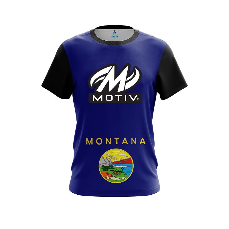 Motiv Montana Flag CoolWick Bowling Jersey