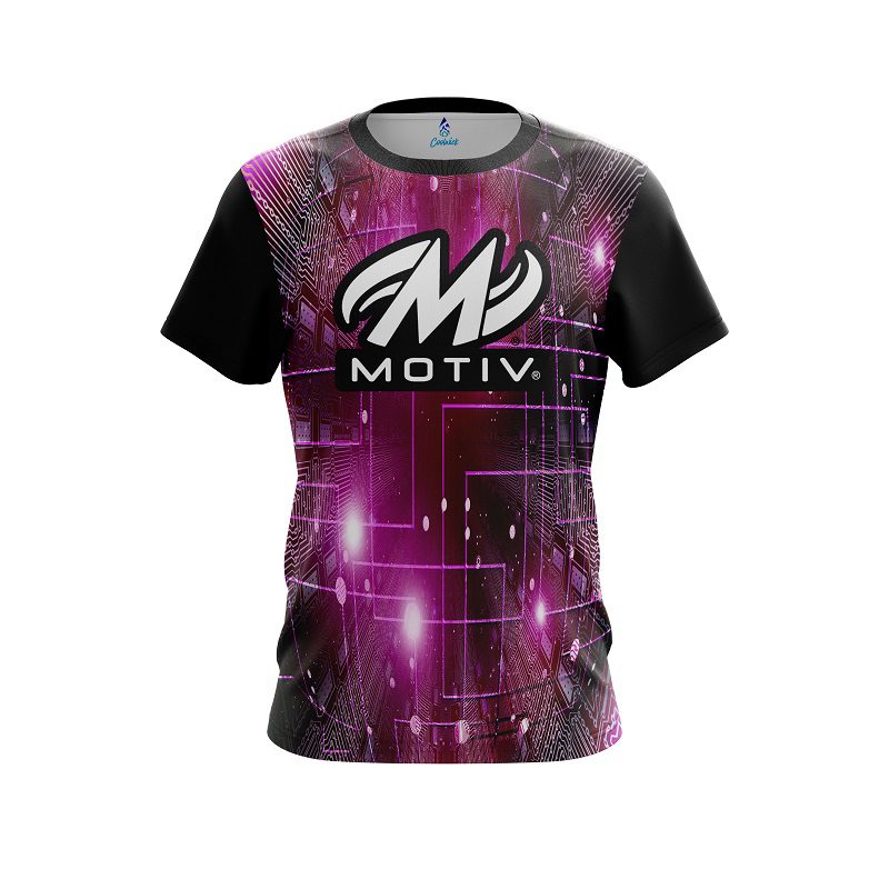 Motiv Motherboard Pink CoolWick Bowling Jersey