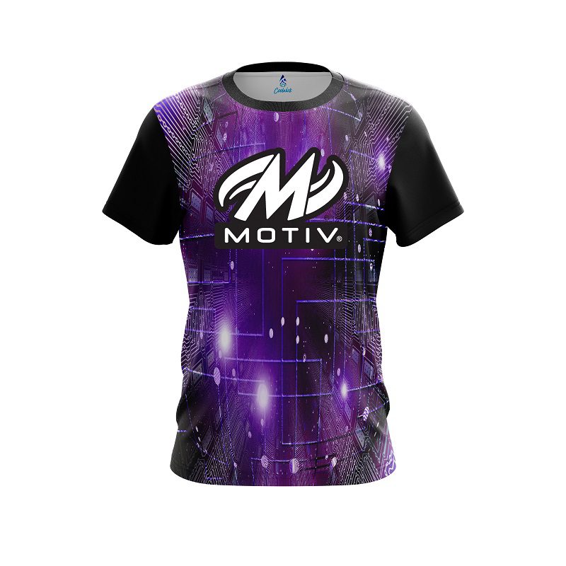 Motiv Motherboard Purple CoolWick Bowling Jersey