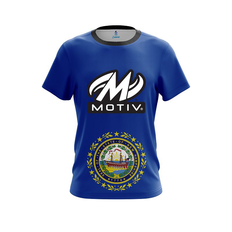 Motiv New Hampshire Flag CoolWick Bowling Jersey