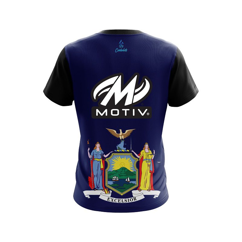 Motiv New York Flag CoolWick Bowling Jersey - Image 2