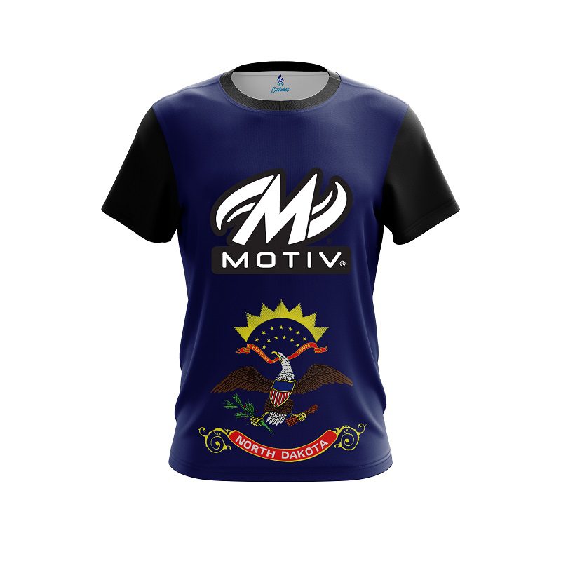 Motiv North Dakota Flag CoolWick Bowling Jersey