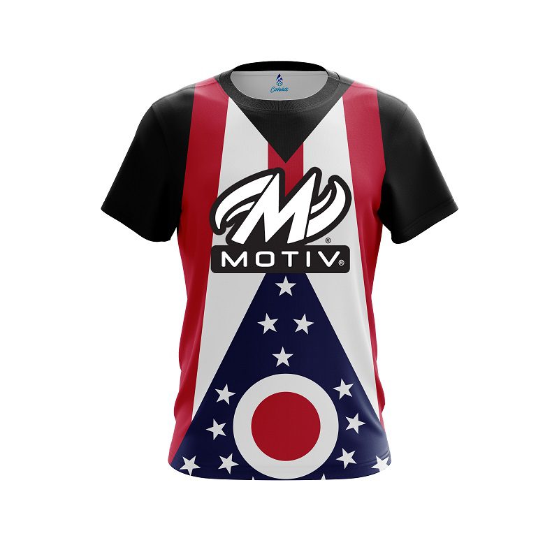Motiv Ohio Flag CoolWick Bowling Jersey