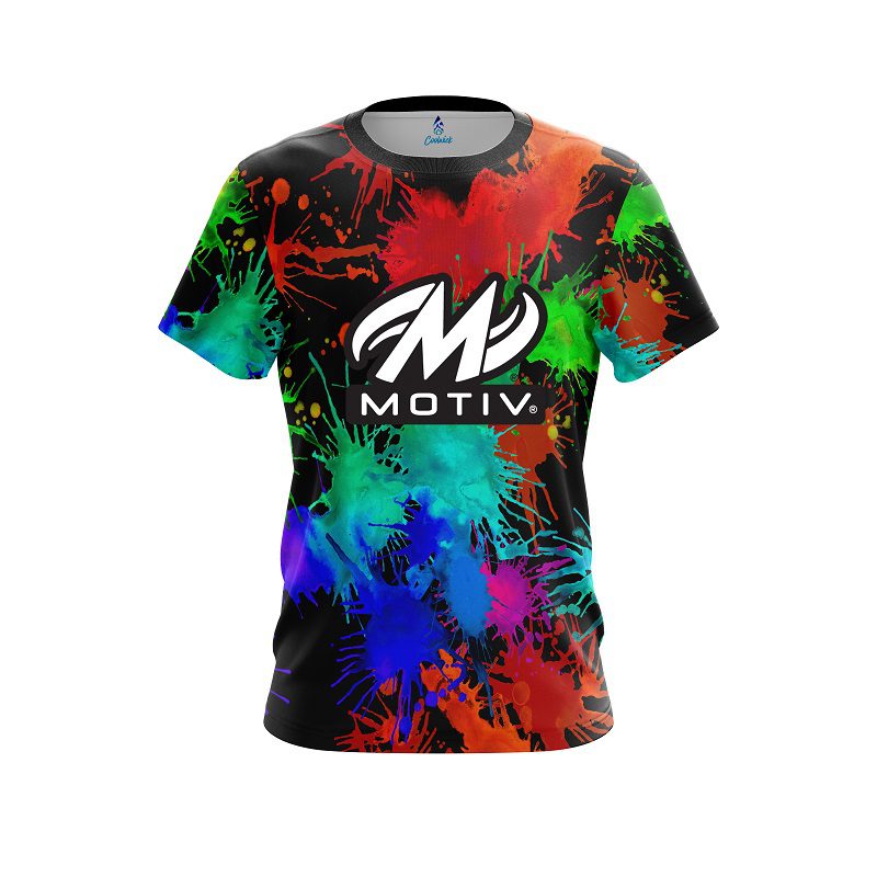Motiv Paint Splatter CoolWick Bowling Jersey