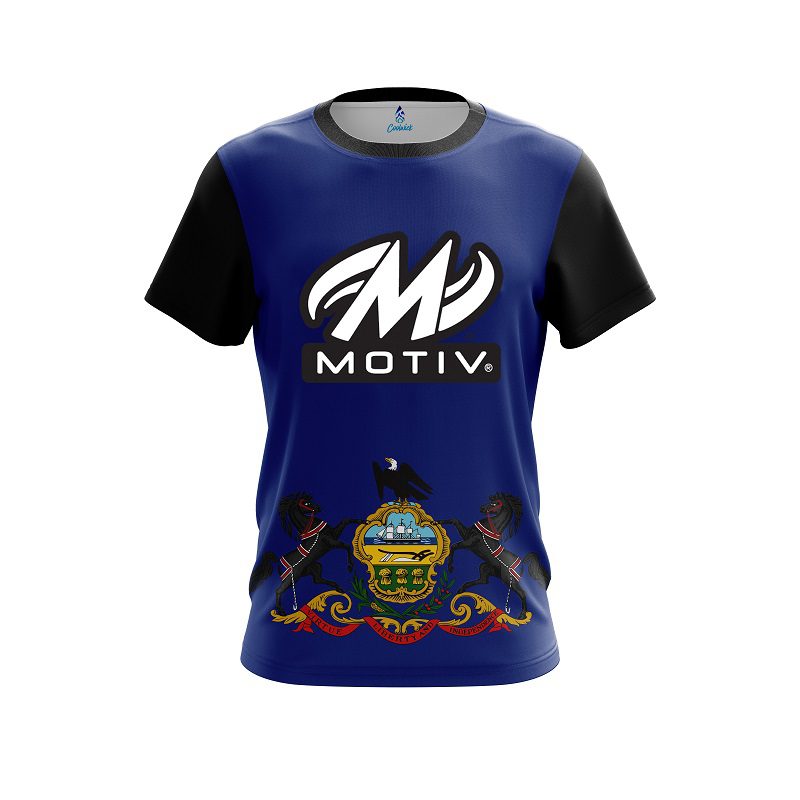 Motiv Pennsylvania Flag CoolWick Bowling Jersey