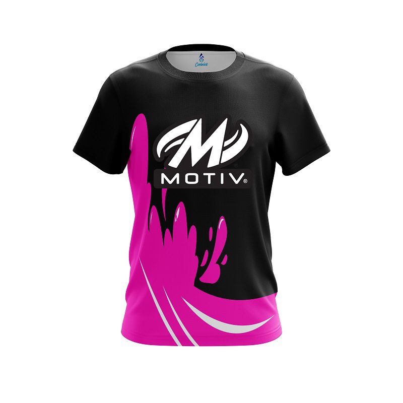 Motiv Pink Splash CoolWick Bowling Jersey