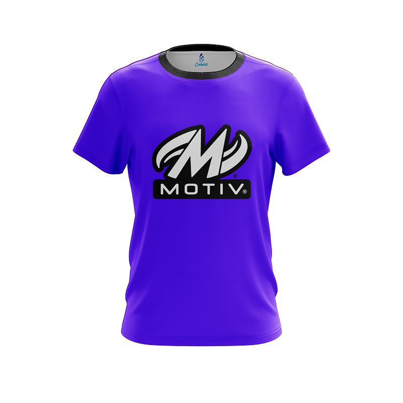 Motiv Plain Purple CoolWick Bowling Jersey