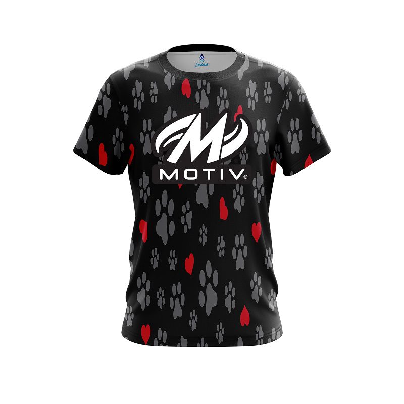 Motiv Puppy Love Black CoolWick Bowling Jersey