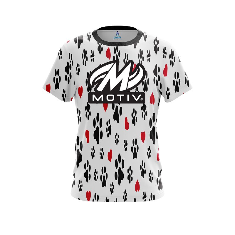 Motiv Puppy Love White CoolWick Bowling Jersey