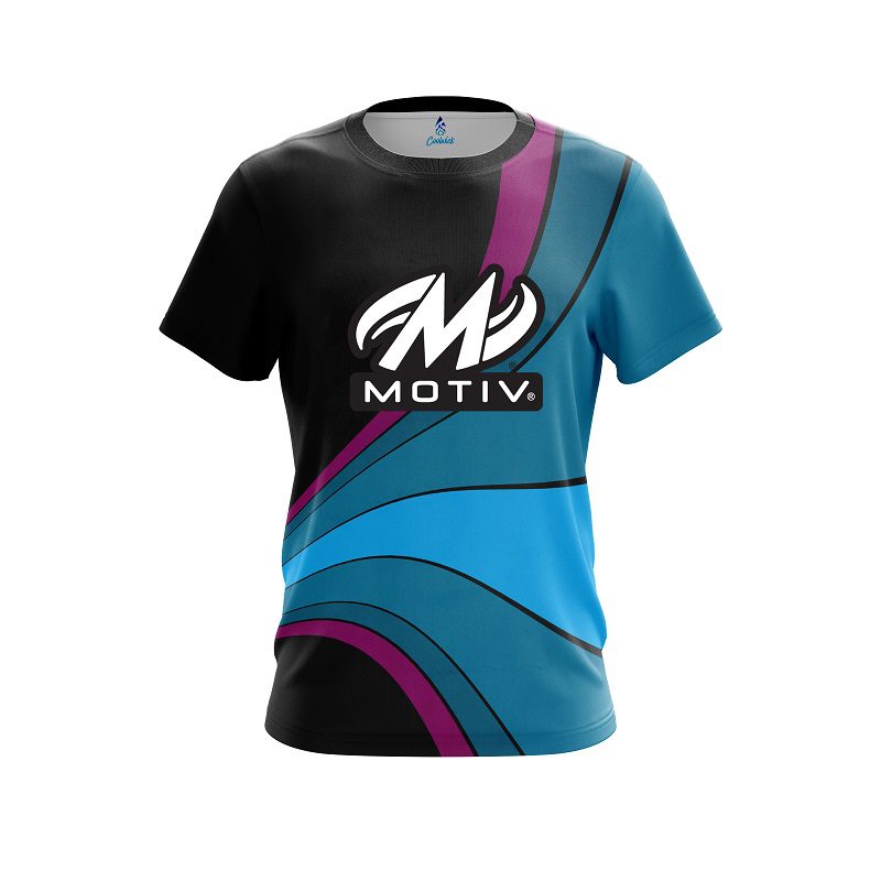 Motiv Retro Swirl CoolWick Bowling Jersey