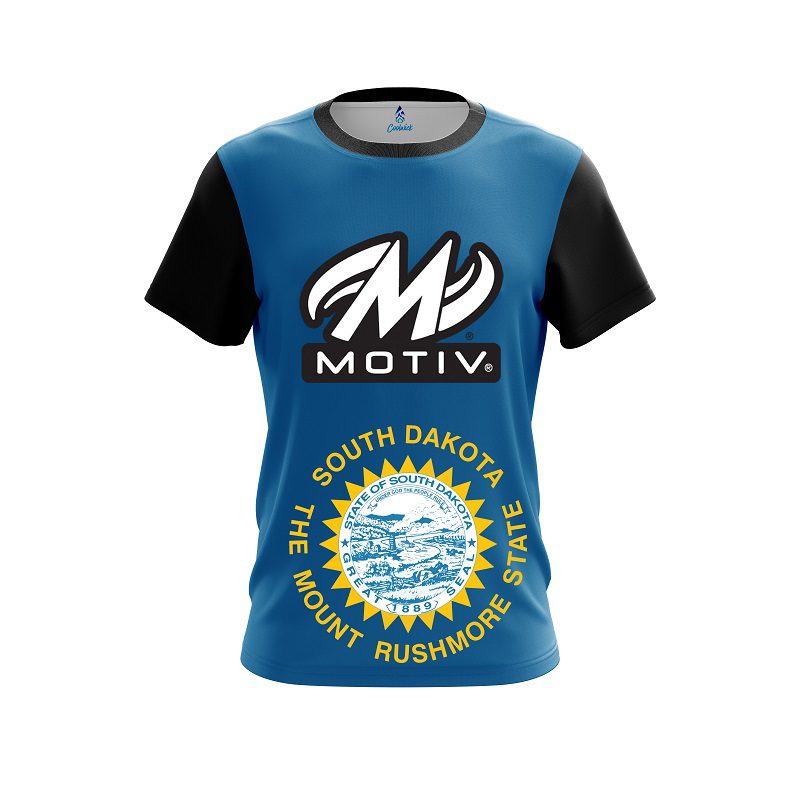 Motiv South Dakota Flag CoolWick Bowling Jersey