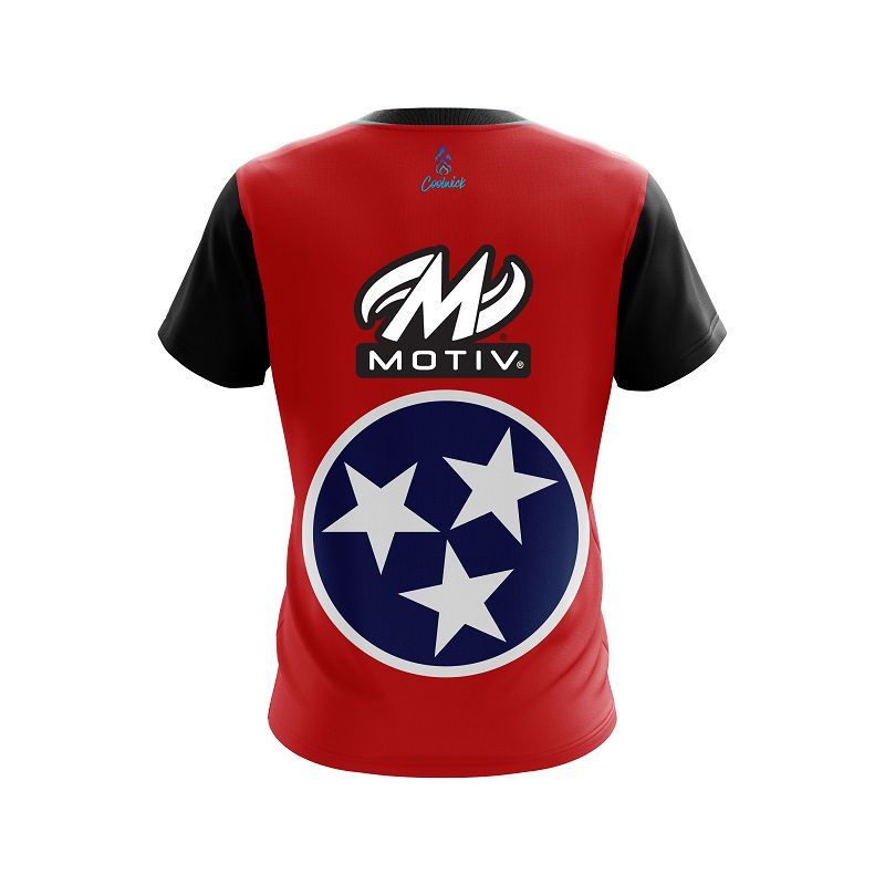 Motiv Tennessee Flag CoolWick Bowling Jersey - Image 2
