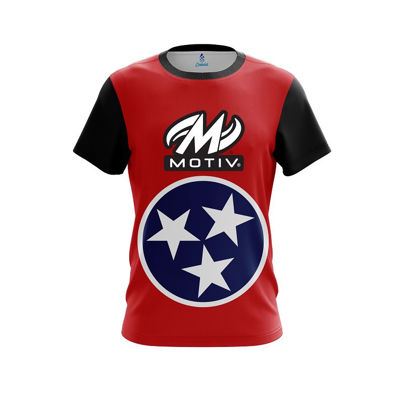 Motiv Tennessee  Flag CoolWick Bowling Jersey