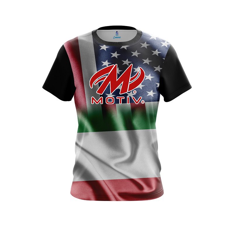 Motiv USA Italian Flag CoolWick Bowling Jersey