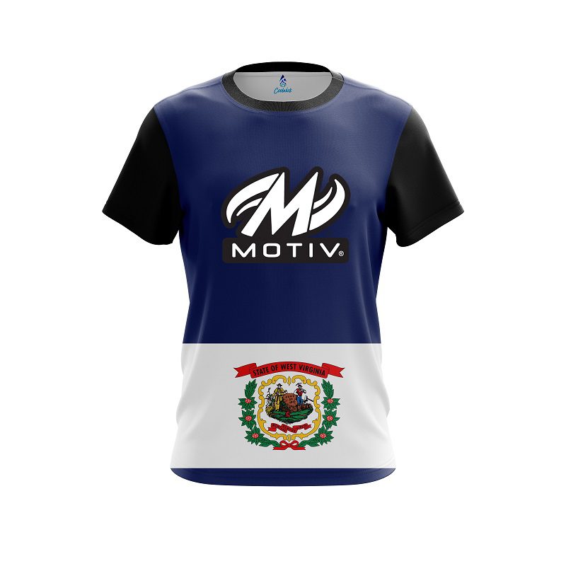 Motiv West Virginia Flag CoolWick Bowling Jersey