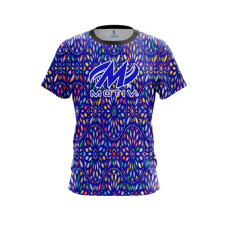 Motiv Kaleidoscope Blue CoolWick Bowling Jersey