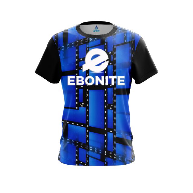 Ebonite Movie Reel Blue CoolWick Bowling Jersey