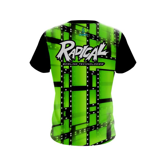 Radical Movie Reel Green CoolWick Bowling Jersey - Image 2