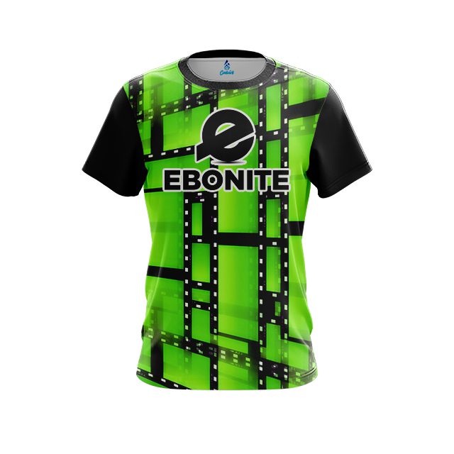 Ebonite Movie Reel Green CoolWick Bowling Jersey