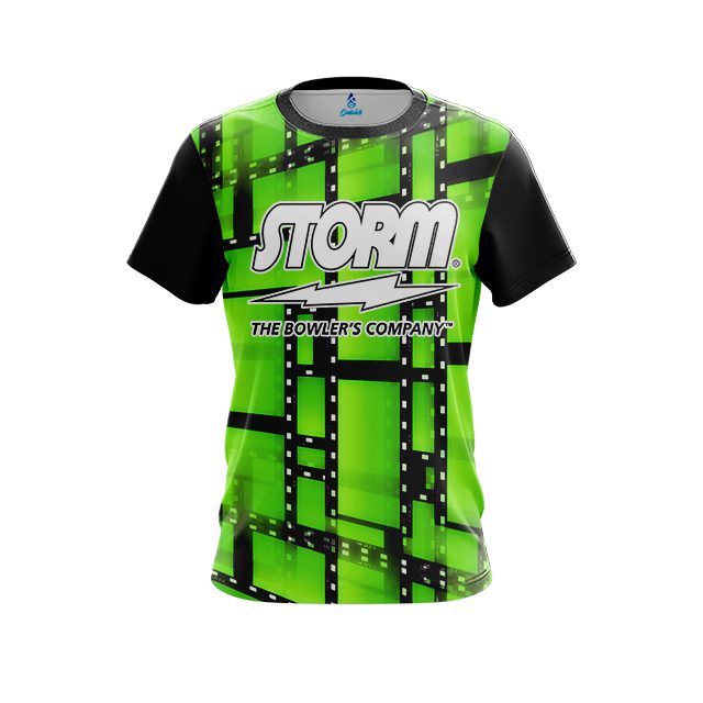 Storm Movie Reel Green CoolWick Bowling Jersey