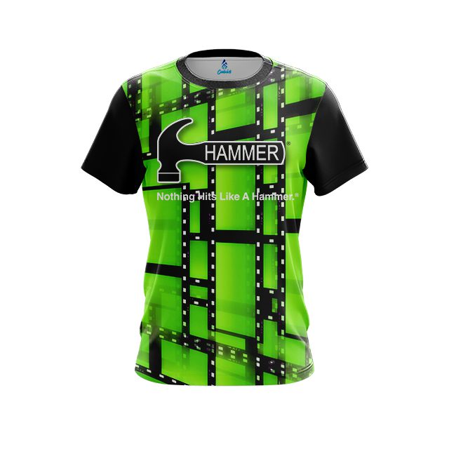 Hammer Movie Reel Green CoolWick Bowling Jersey