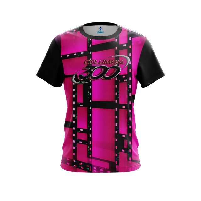 Columbia 300 Movie Reel Pink CoolWick Bowling Jersey