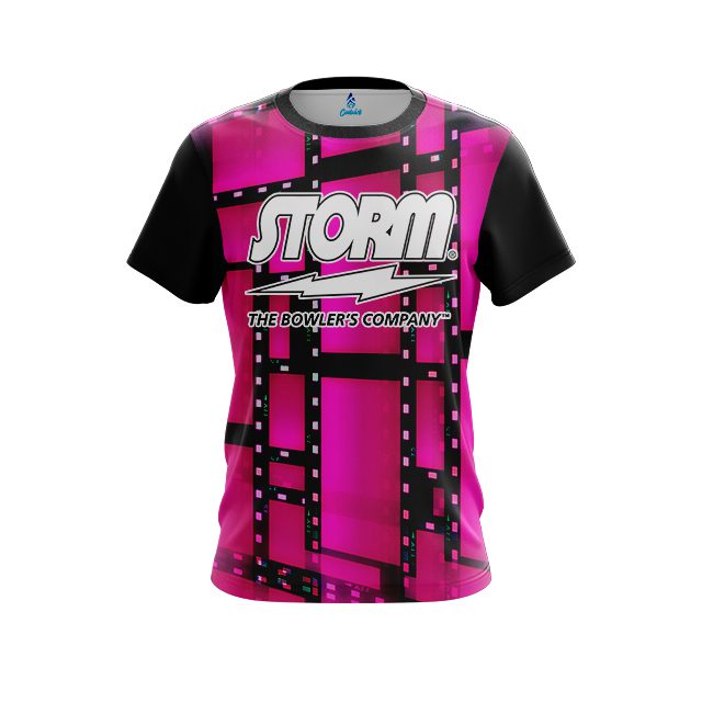 Storm Movie Reel Pink CoolWick Bowling Jersey