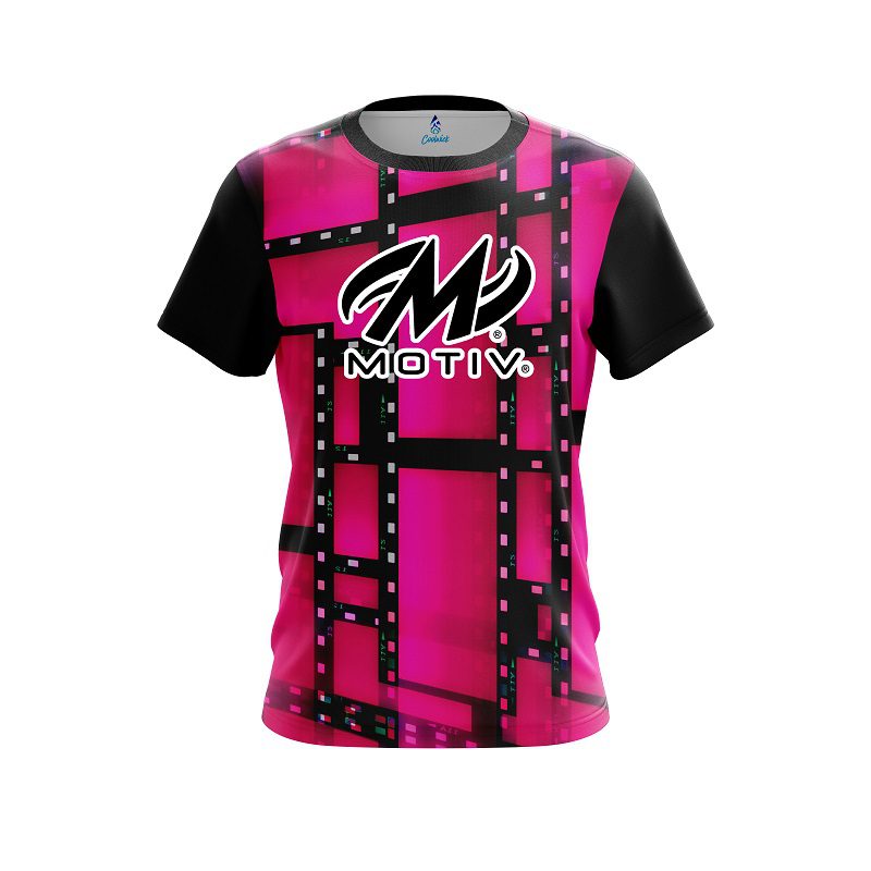 Motiv Movie Reel Pink CoolWick Bowling Jersey