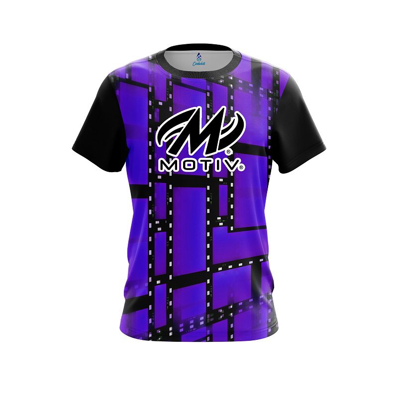 Motiv Movie Reel Purple CoolWick Bowling Jersey