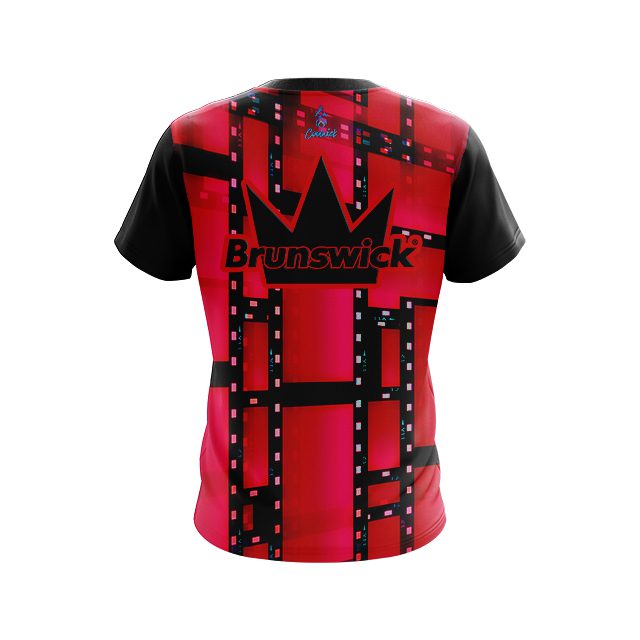 Brunswick Movie Reel Red CoolWick Bowling Jersey - Image 2