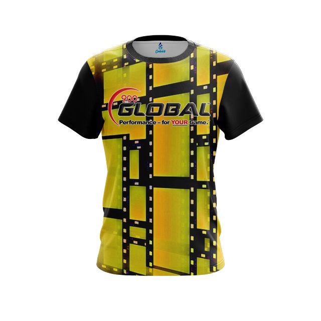 900 Global Movie Reel Yellow Bowling Jersey
