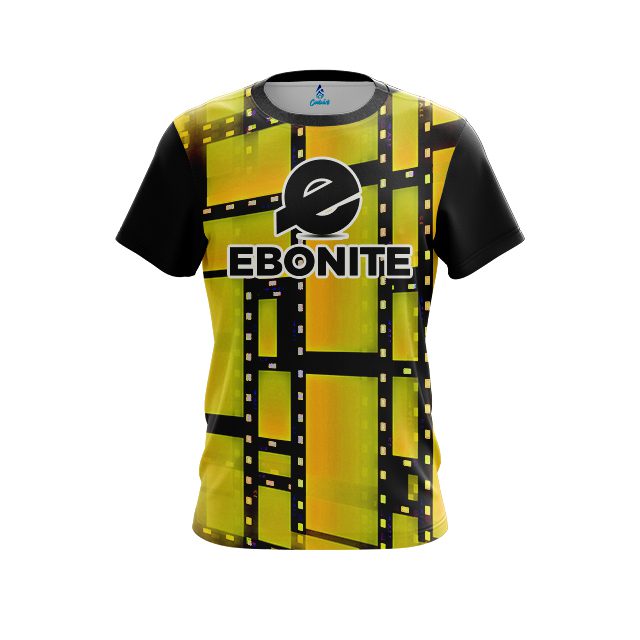 Ebonite Movie Reel Yellow CoolWick Bowling Jersey