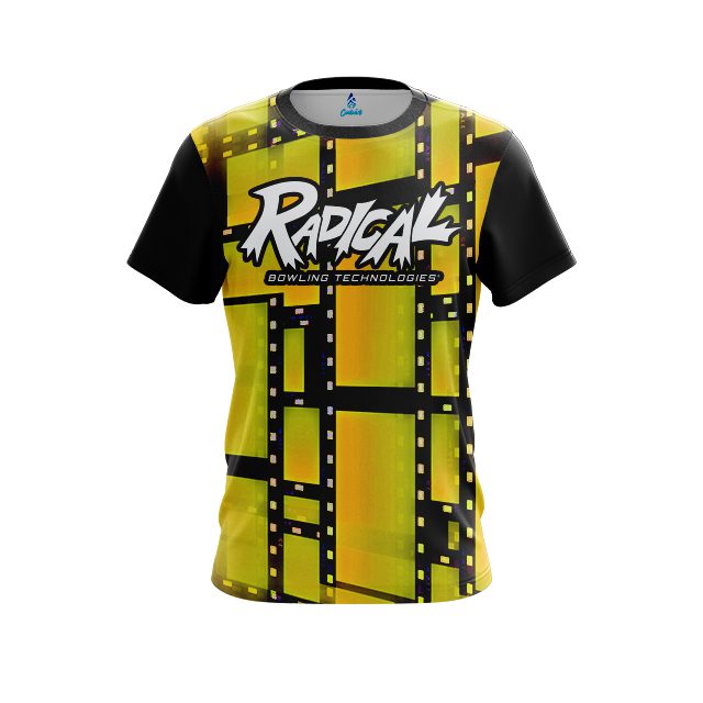 Radical Movie Reel Yellow CoolWick Bowling Jersey