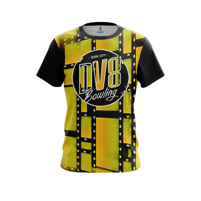 DV8 Movie Reel Yellow CoolWick Bowling Jersey