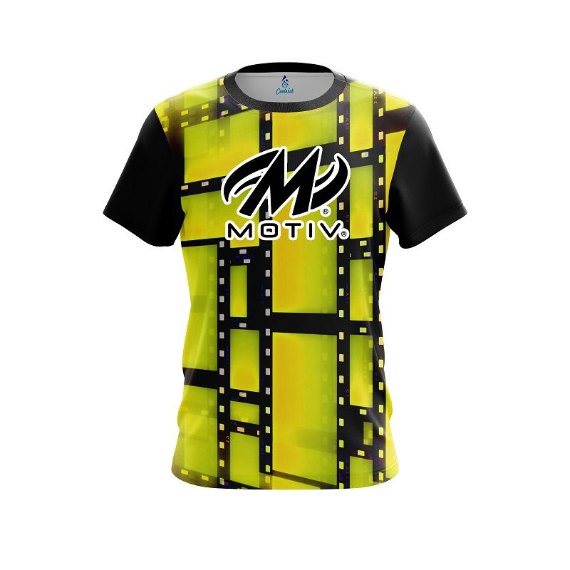 Motiv Movie Reel Yellow CoolWick Bowling Jersey