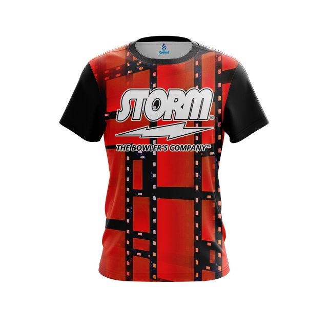Storm Movie Reel Orange CoolWick Bowling Jersey