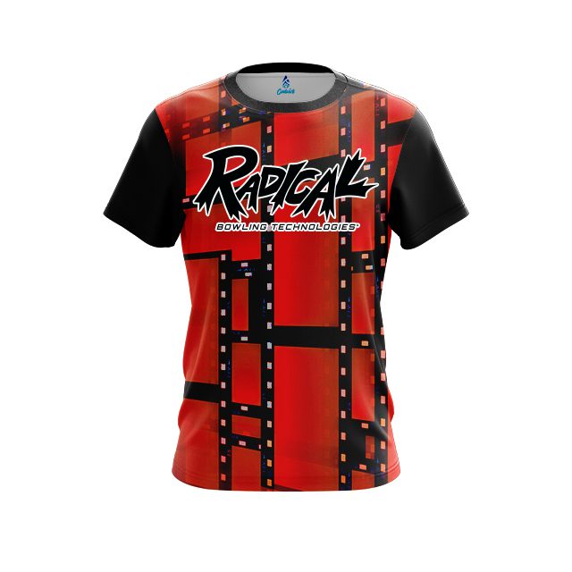 Radical Movie Reel Orange CoolWick Bowling Jersey