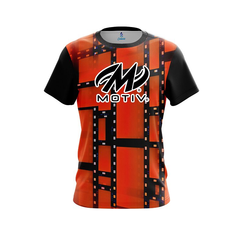 Motiv Movie Reel Orange CoolWick Bowling Jersey