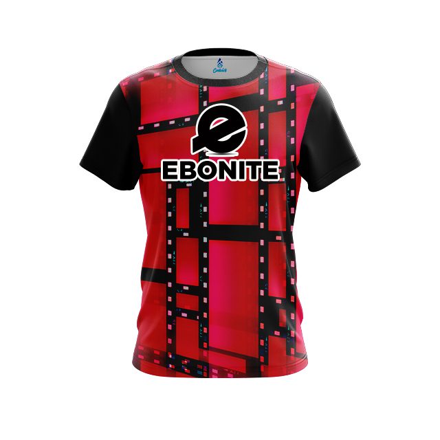Ebonite Movie Reel Red CoolWick Bowling Jersey