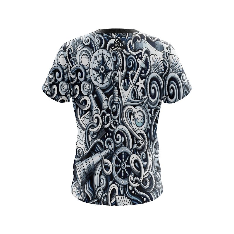 Nautical CoolWick Bowling Jersey - Image 2