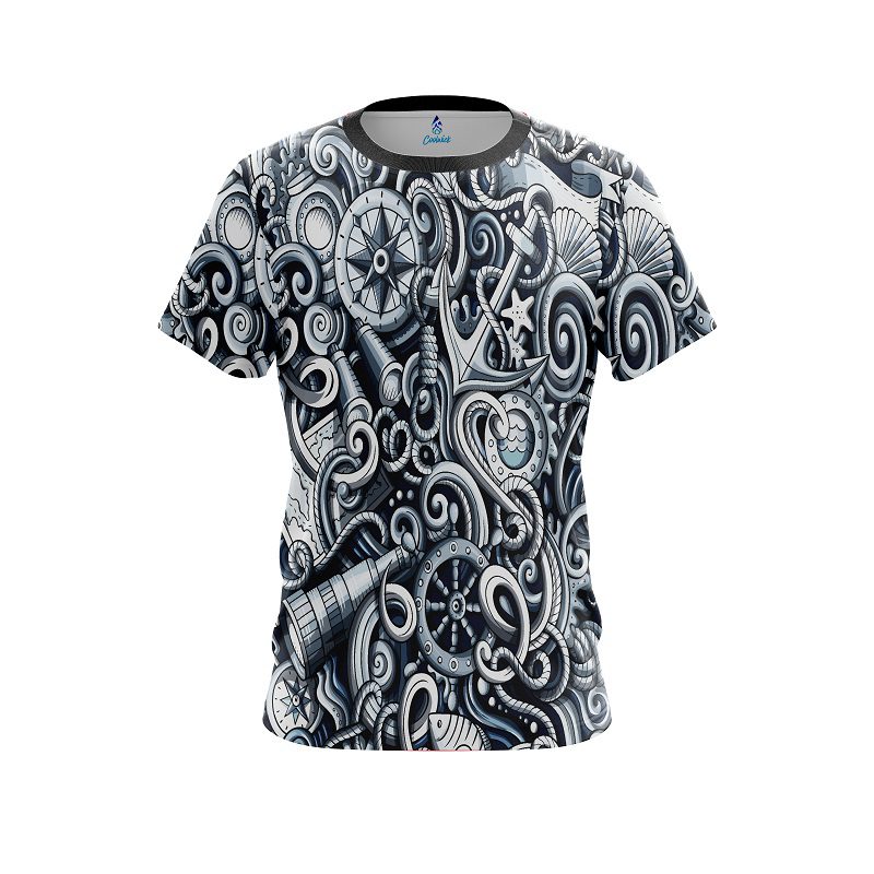 Nautical CoolWick Bowling Jersey