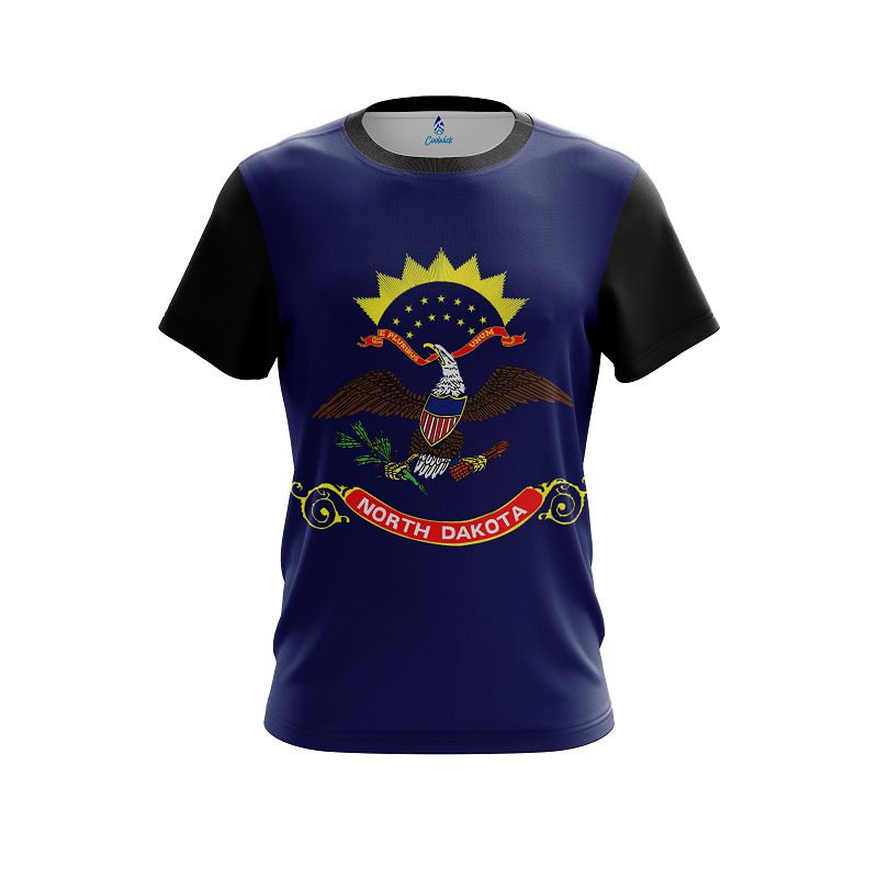 Plain North Dakota Flag CoolWick Bowling Jersey