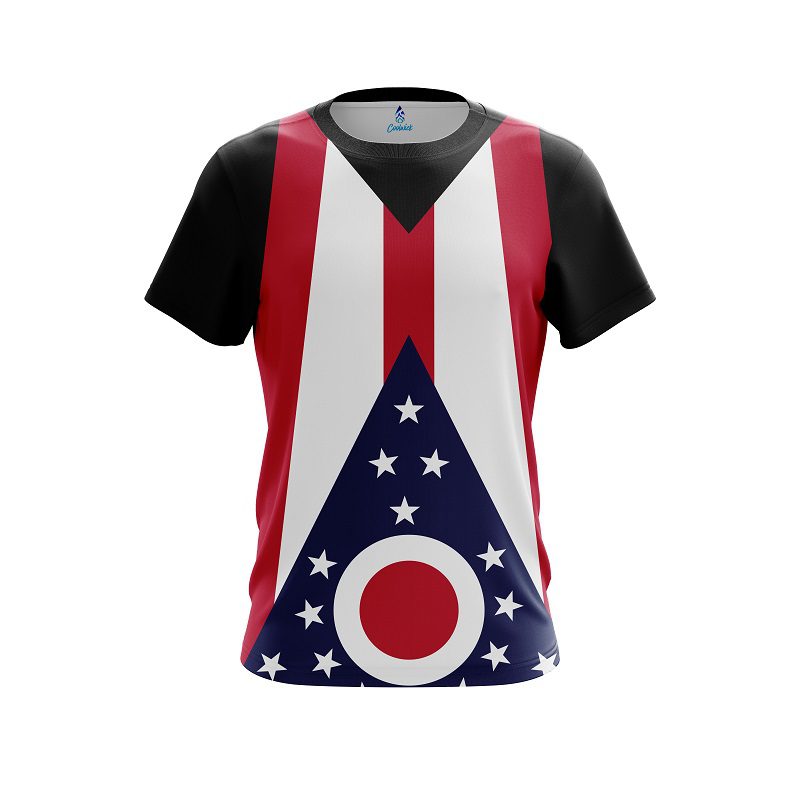 Plain Ohio Flag CoolWick Bowling Jersey