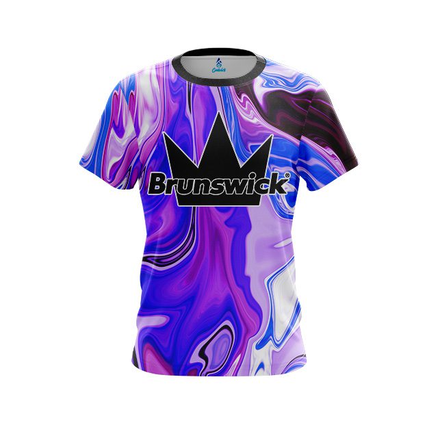 Brunswick Paint Swirls CoolWick Bowling Jersey