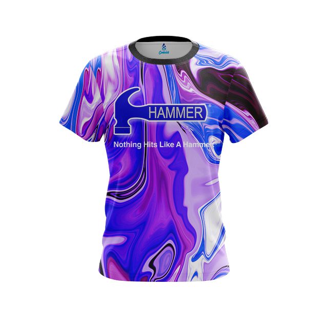 Hammer Paint Swirls CoolWick Bowling Jersey