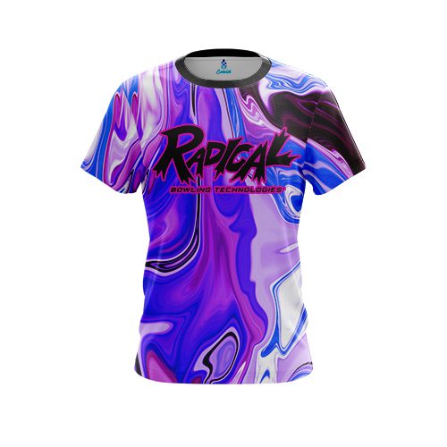Radical Paint Swirls CoolWick Bowling Jersey