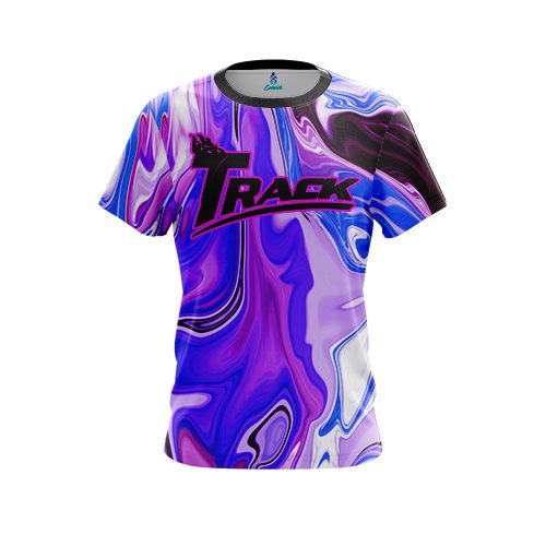 Track Paint Swirls CoolWick Bowling Jersey