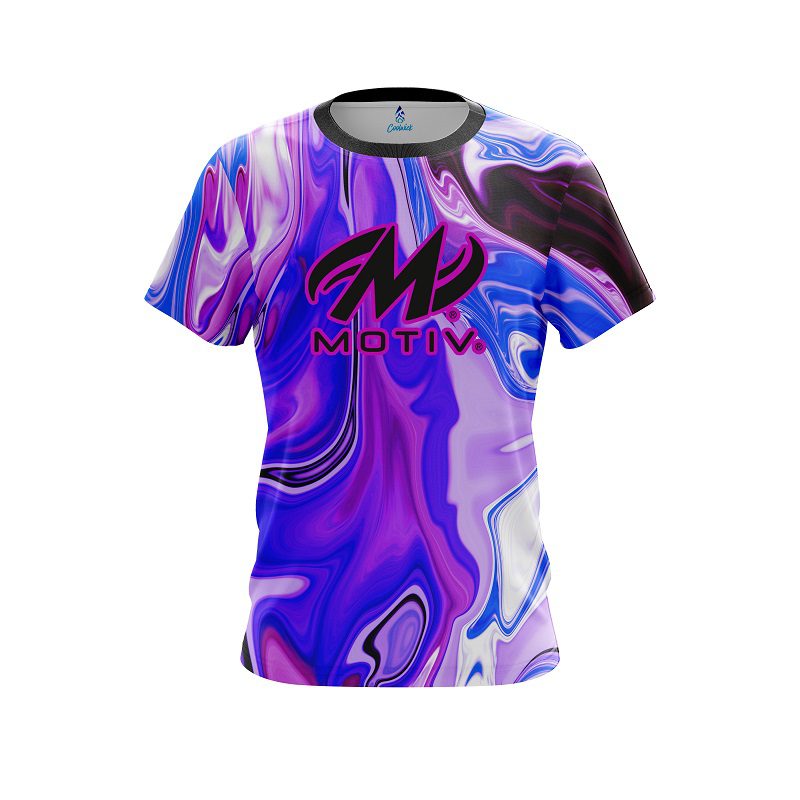 Motiv Paint Swirls CoolWick Bowling Jersey