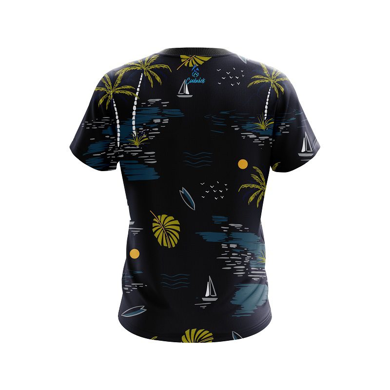 Plain Paradise Island CoolWick Bowling Jersey - Image 2