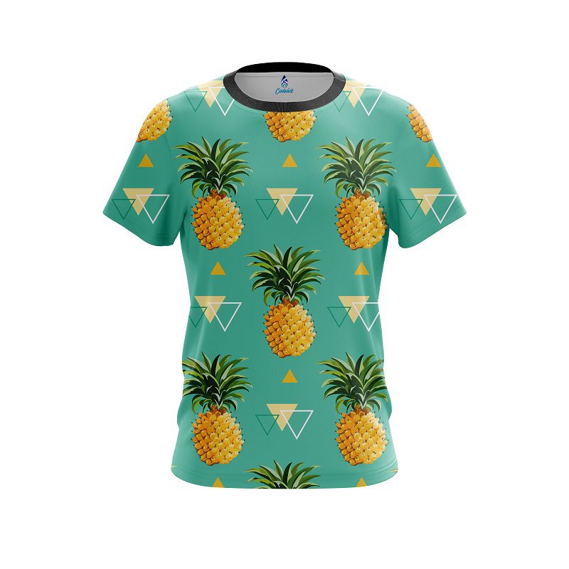 Plain Tropical Pineapple CoolWick Bowling Jersey